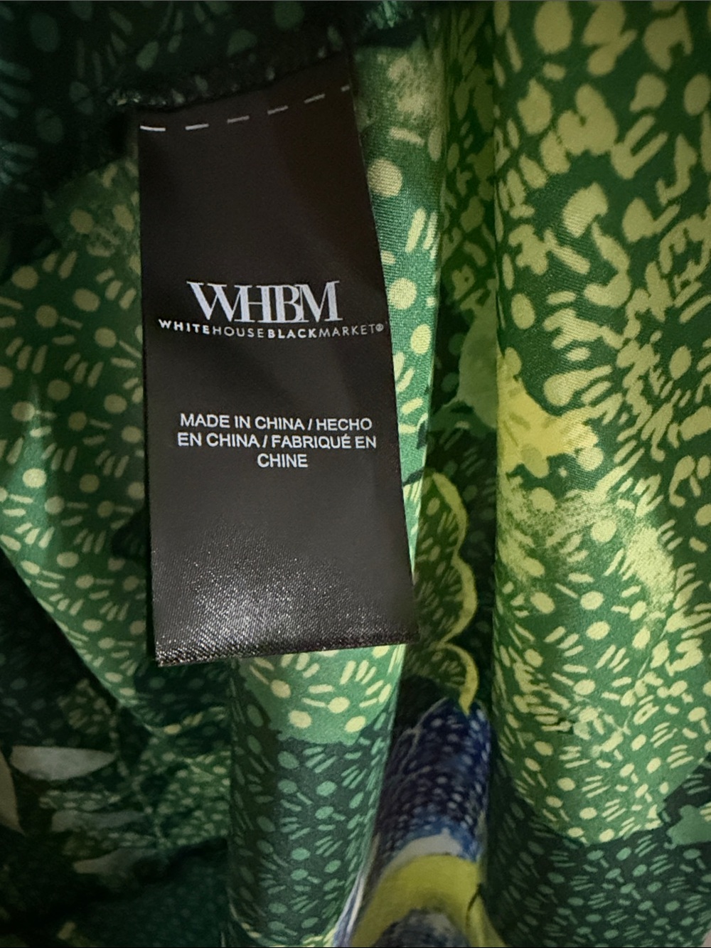 White House Black Market Green Floral High Low Midi Dress NWOT - Picture 4 of 9